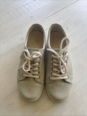 Ecco grey/pale mint size 38eu Leather Sneakers